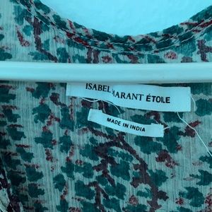 Isabel Marant Pants & Jumpsuits Isabel Marant Etoile Beige Blue Silk Overall